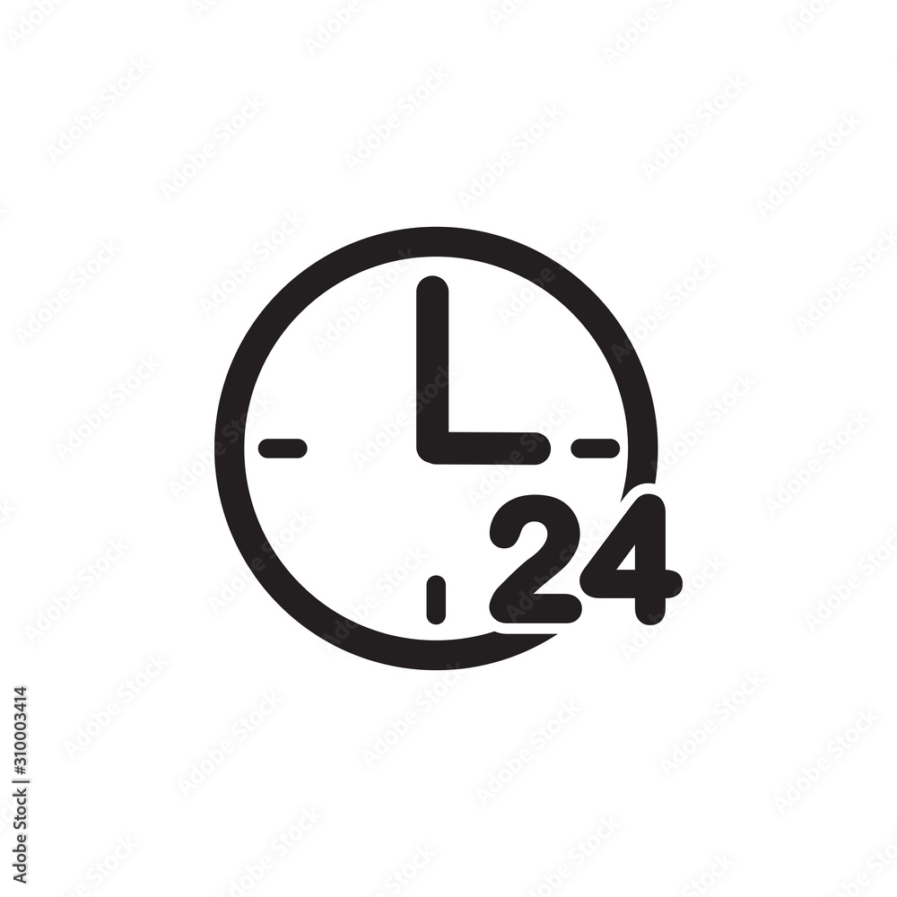 24 hours icon 24 hours icon