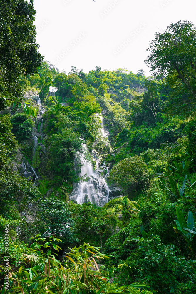 Water fall hidden in the Thailand jungle have name Krok e dok waterfall Water fall hidden in the Thailand jungle have name Krok e dok waterfall
