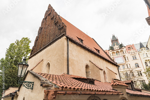 Photography Old-New Synagogue in Prague built in year 1270