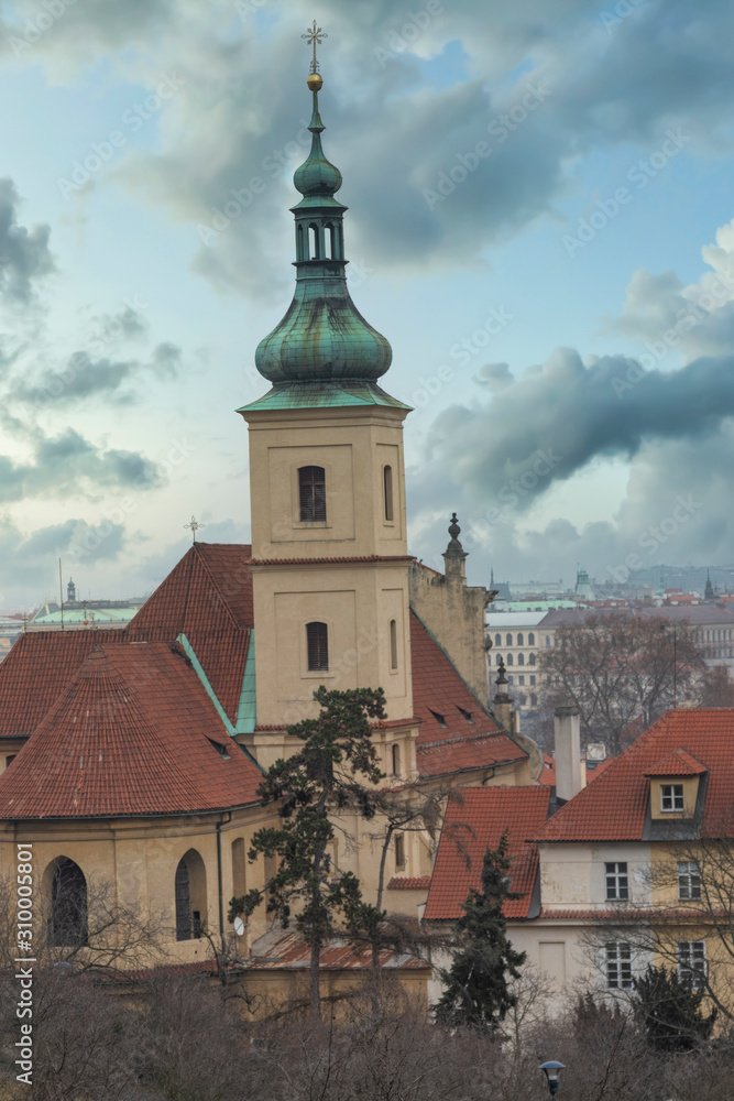 beautiful old streets of Prague.