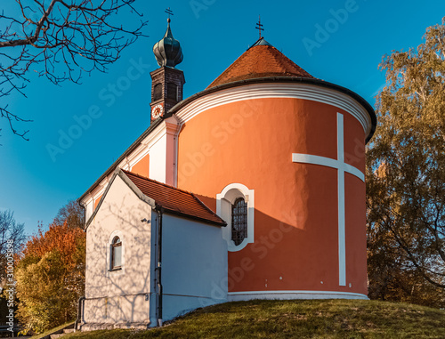 Beautiful church near Windberg, Bavarian forest, Bavaria, Germany photo