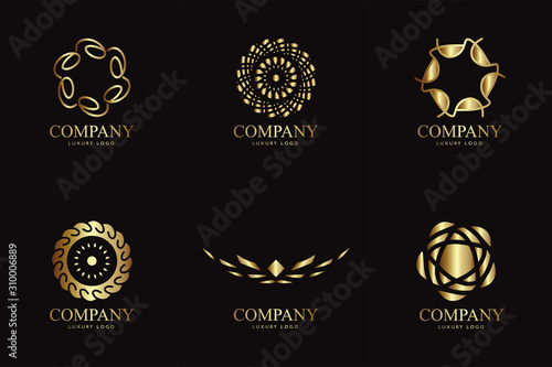 Set of Luxury Logo Template
