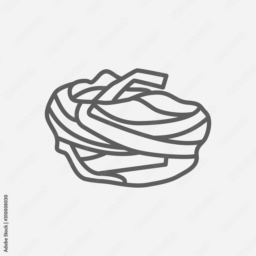 liatelle Corte Pasta Shape Icon Line Symbol Isolated Vector Illustration Of Icon Sign Concept For Your Web Site Mobile App Logo Ui Design Stock ベクター Adobe Stock
