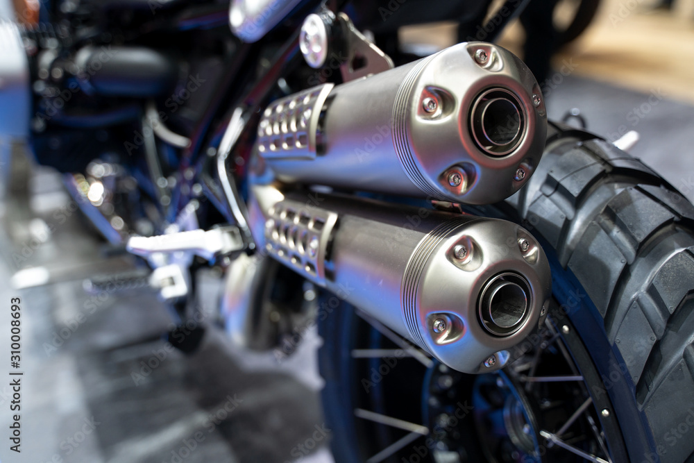 Fototapeta premium Modern motorcycle exhaust