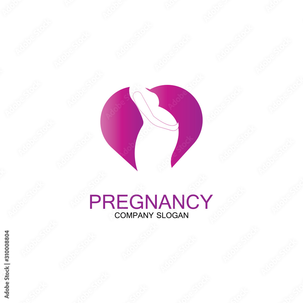 Pregnant template vector icon Pregnant template vector icon