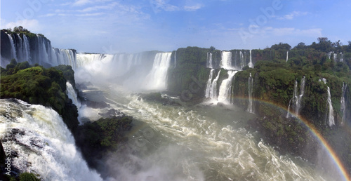 The Iguazu Falls, were chosen as one of the "Seven natural wonders of the world."
