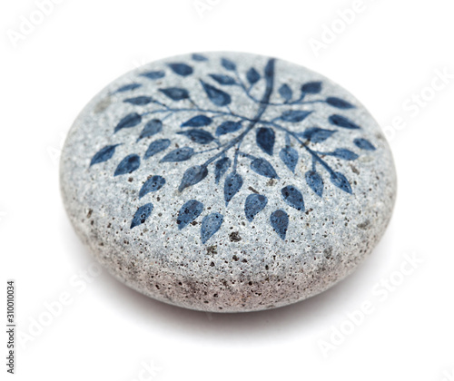 Принти на полотні painted pebble paperweight