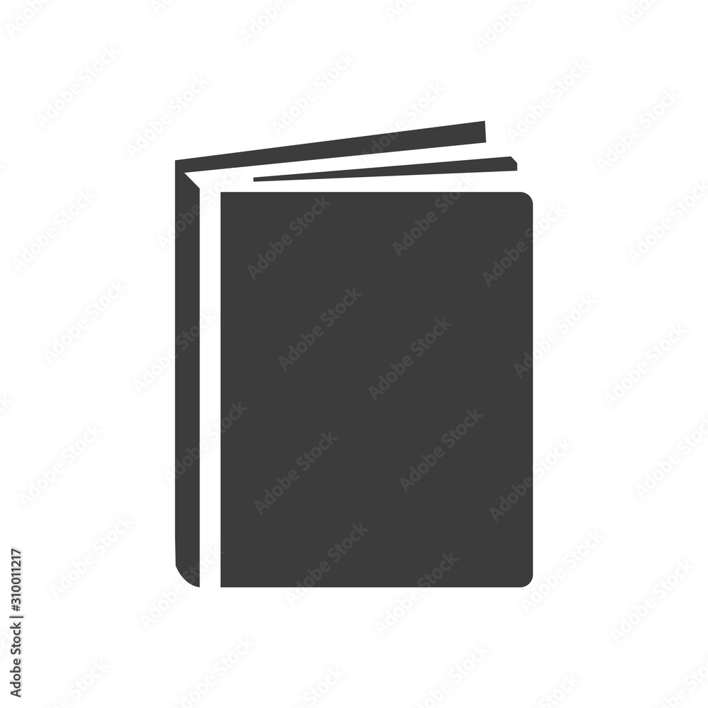 Book icon on white background. Book icon on white background.