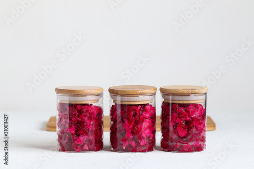 pickled vegetables, beets with cabbage and onions, vegetable salad