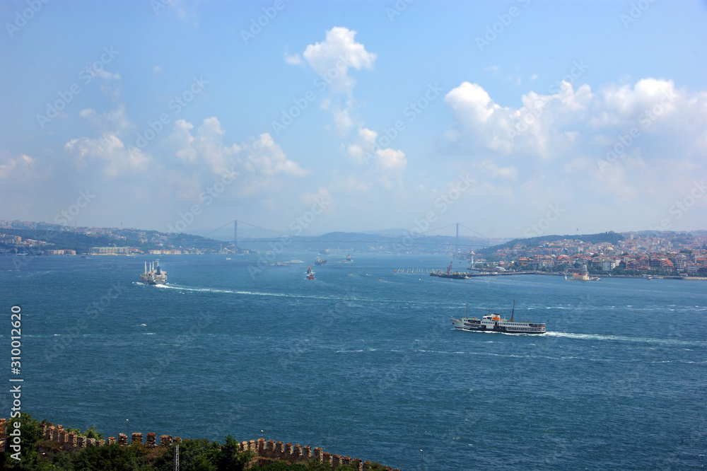 Overview of the Bosphorus, also known as the Istanbul Strait