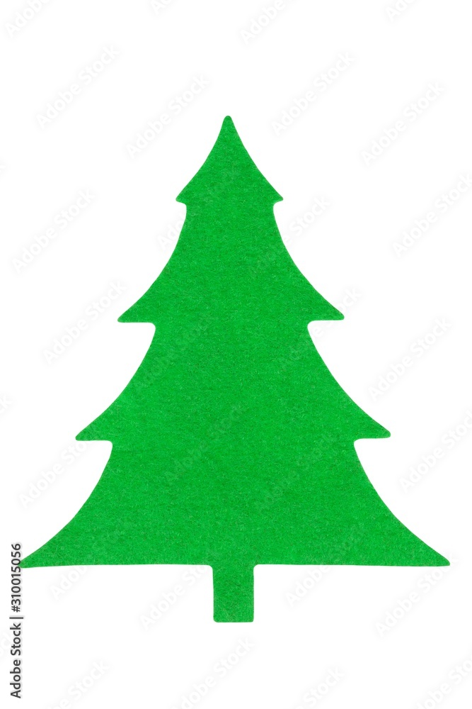 Obraz premium Green fabric Christmas tree