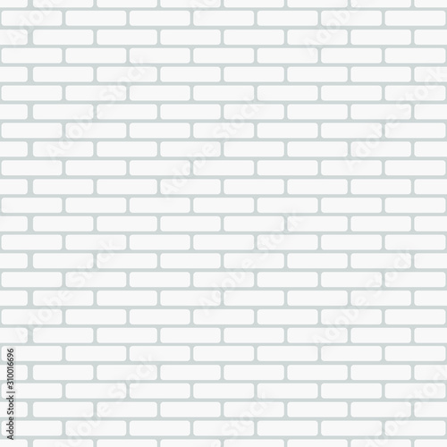 Gray color bricks. Wall seamless pattern. Vector illustration.
