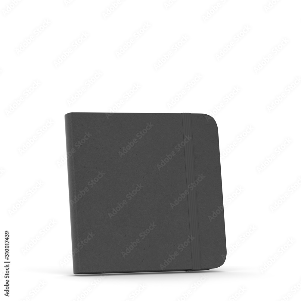 Blank notebook with elastic band closure mockup Blank notebook with elastic band closure mockup