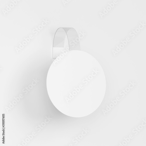 Quadro su tela Blank wobbler tag mockup
