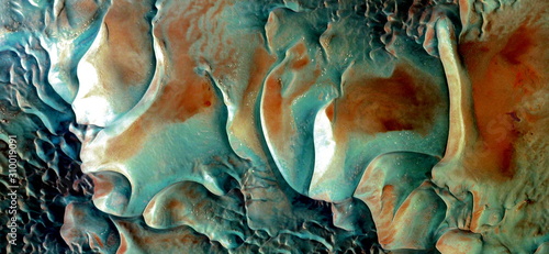Fotografi wind pottery, abstract photography of the deserts of Africa from the air