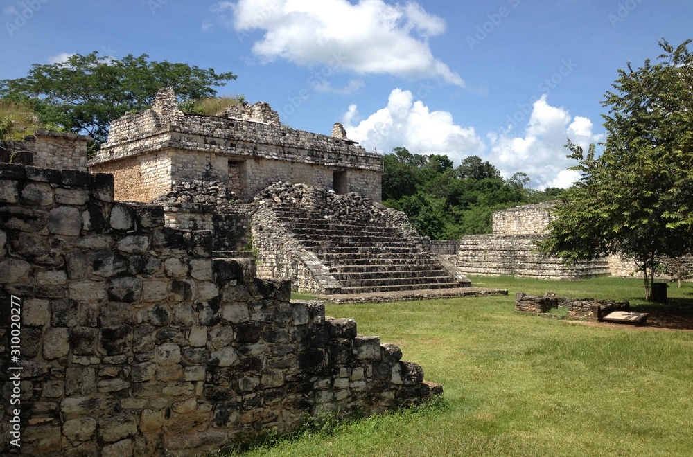 The ruins of Ek' Balam, a Yucatec Maya site in Mexico's Yucatan Peninsula