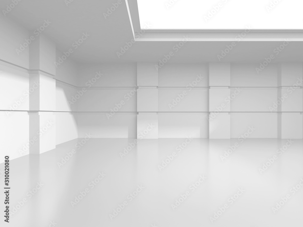Futuristic White Architecture Design Background Futuristic White Architecture Design Background