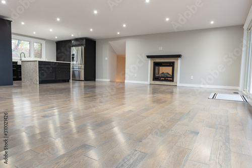 large empty living room 