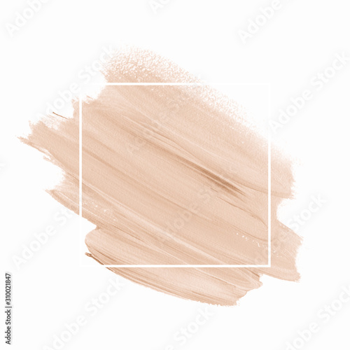 Logo brush painted watercolor background vector. Perfect design for headline and sale banner. 