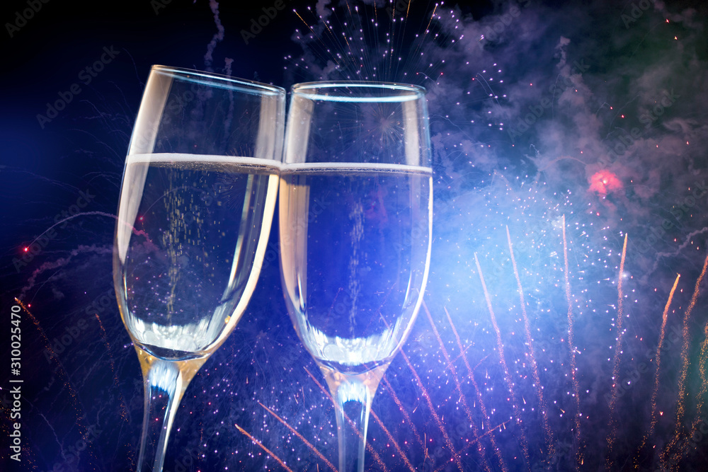 Festive holiday background with Champagne and clock showing Midnight at New Years Eve. Festive holiday background with Champagne and clock showing Midnight at New Years Eve.
