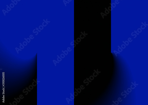 Foto Abstract illustration filled with a gradient color, that has a special shape