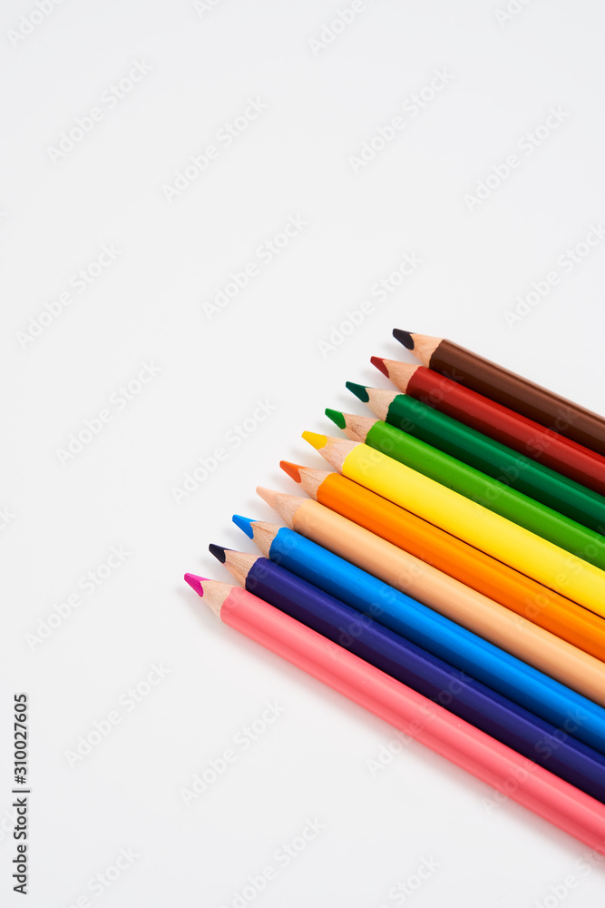 Pencils colors desing education graphic Pencils colors desing education graphic