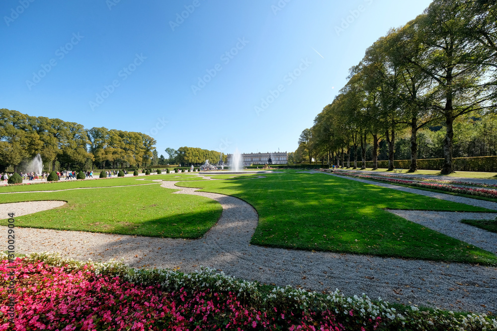 Schlosspark Herrenkimsee. Bavaria, Germany