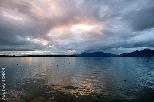 Dawn on Chiemsee Lake. Bavaria, Germany