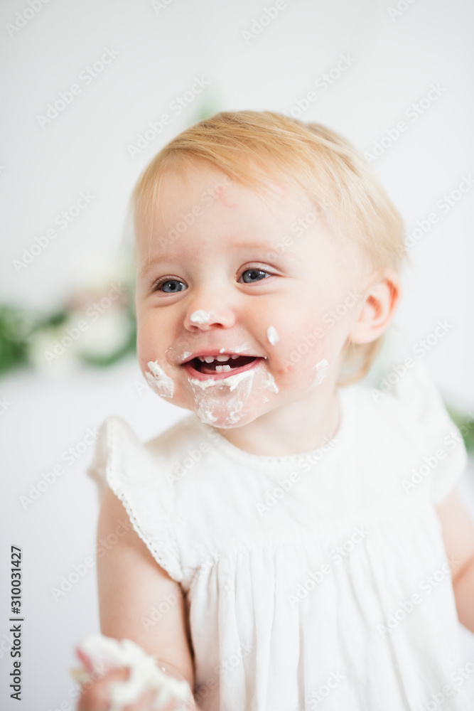 Happy toddler girl Happy toddler girl