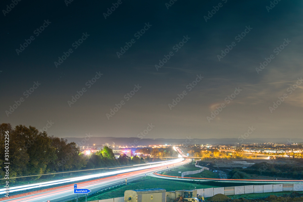 Fototapeta premium Highway-Traffic in Deutschland