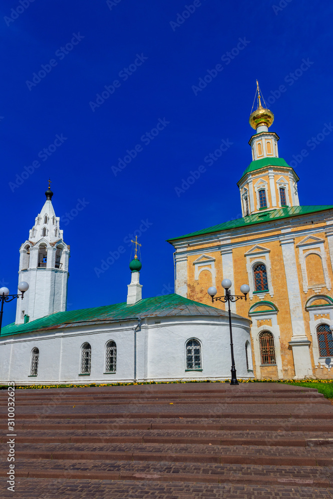 Fototapeta premium Church of St. George in Vladimir, Russia. Golden ring of Russia.