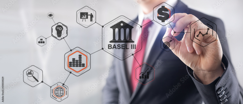 International regulatory framework for banks. Basel 3. Banking supervision  concept. Stock-Foto | Adobe Stock