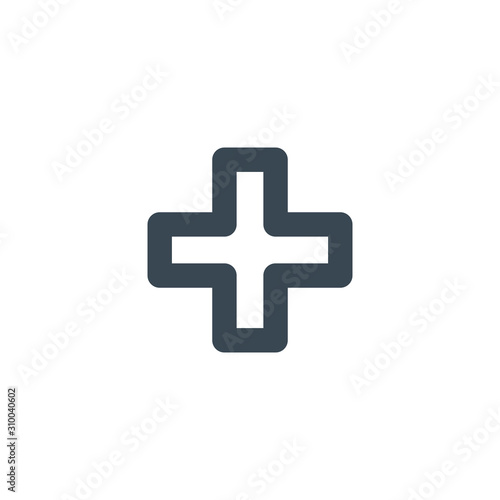Medic cross Logo Design, pharmacy logo template. Corporate, identity, company, brand, branding, logotype. Stock Vector illustration isolated on white background.
