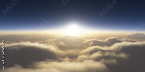 Fototapeta Naklejka Na Ścianę i Meble -  Sunset sky above clouds