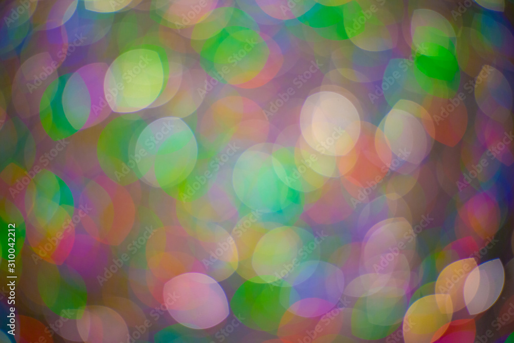 Blurry bokeh from sparkly material