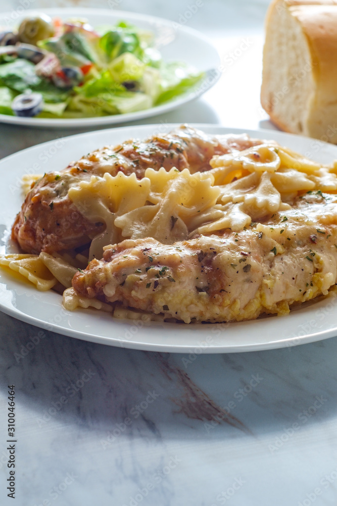 Chicken Francese Farfalle Chicken Francese Farfalle