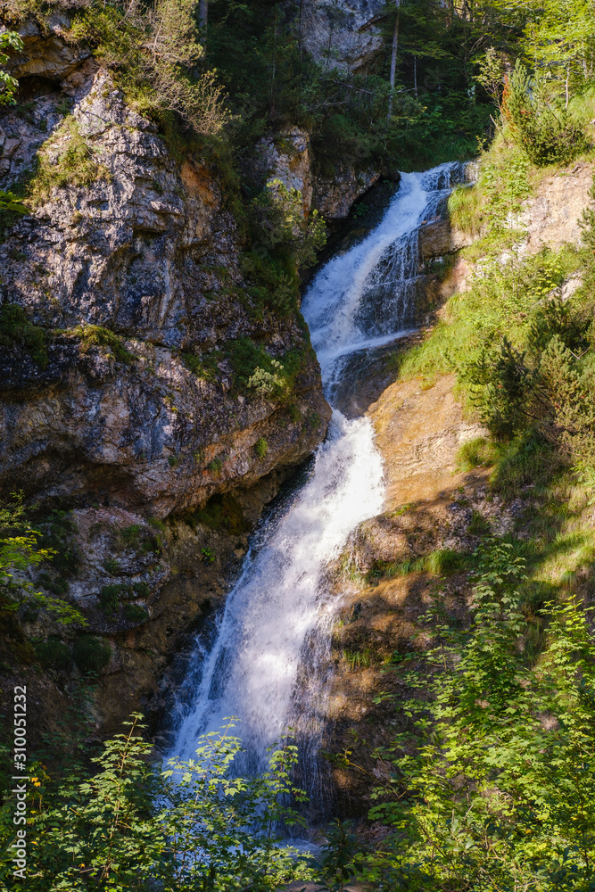 Germany, Bavaria, Mittenwald,?Lainbach-Wasserfall in Wetterstein Mountains Germany, Bavaria, Mittenwald,?Lainbach-Wasserfall in Wetterstein Mountains