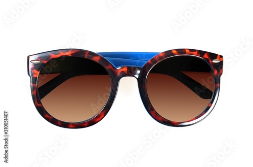 Sunglasses isolated on white background for applying on a portrait