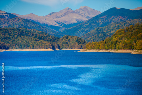 Vidraru lake in fagaras Mountains, Romania