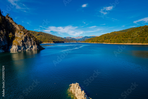 Vidraru lake in fagaras Mountains, Romania
