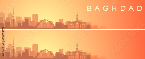 Baghdad Beautiful Skyline Scenery Banner