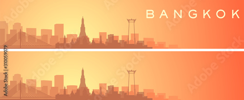 Bangkok Beautiful Skyline Scenery Banner