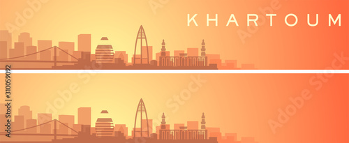 Khartoum Beautiful Skyline Scenery Banner photo