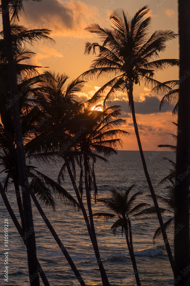 Obraz premium Sunset over Indian ocean