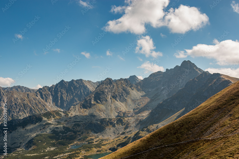 Fragment of Tatra Mountains on a sunny summer day