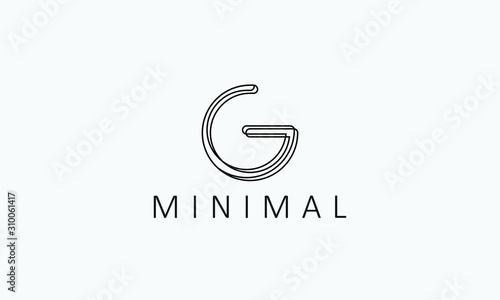 g minimal logo design letter g logo minimalist letter g logotype
