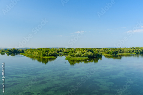 View on the river Dnieper on summer