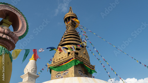 Nepal, Kathmandu. Swayam bhunath temple photo