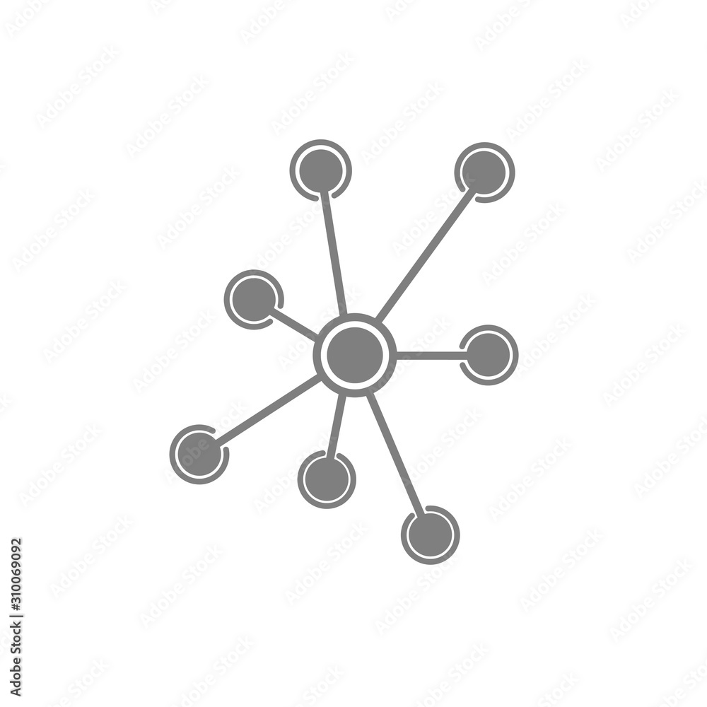 networking icon on white background networking icon on white background