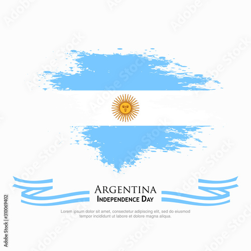 Argentina flag vector. can be used for Independence Day celebrations or other events